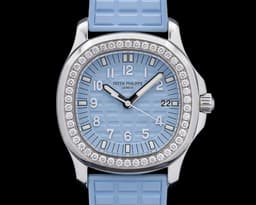 Aquanaut 5067A Luce Ladies SS Blue Dial Diamond Bezel