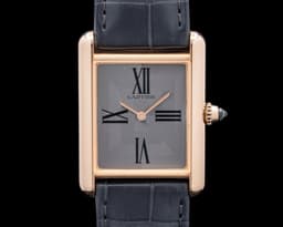 Tank Louis Gray Dial 18K Rose Gold Gray Dial