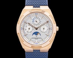 4300V Overseas Perpetual Calendar 18K RG Silver Dial