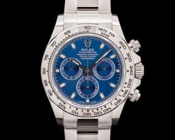 116509 Daytona 18K White Gold Blue Dial