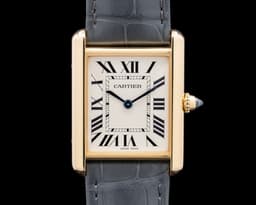 Tank Louis Cartier 18K Yellow Gold Silver Dial