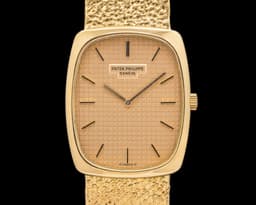 3567 Ellipse 18K Yellow Gold Integrated Bracelet Champagne Dial